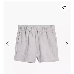 MADEWELL ✨ NWT gray Light spun easy pull on shorts